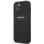 Carcasa Mercedes AMG Leather Curved Lines compatibila cu iPhone 13 / 14 / 15, Negru 3 - lerato.ro