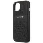 Carcasa Mercedes AMG Leather Curved Lines compatibila cu iPhone 13 / 14 / 15, Negru 7 - lerato.ro