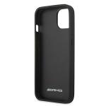 Carcasa Mercedes AMG Leather Debossed Lines compatibila cu iPhone 13 Mini, Negru 8 - lerato.ro