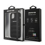Carcasa Mercedes AMG Leather Debossed Lines compatibila cu iPhone 13 Mini, Negru 9 - lerato.ro