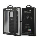 Carcasa Mercedes AMG Leather Debossed Lines compatibila cu iPhone 13 Pro Max, Negru 9 - lerato.ro