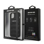 Carcasa Mercedes AMG Leather Debossed Lines compatibila cu iPhone 14 Plus / 15 Plus, Negru 9 - lerato.ro