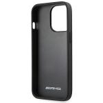 Carcasa Mercedes AMG Leather Hot Stamped compatibila cu iPhone 14 Pro Max, Negru 8 - lerato.ro