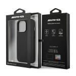 Carcasa Mercedes AMG Leather Hot Stamped compatibila cu iPhone 14 Pro Max, Negru 9 - lerato.ro