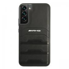 Carcasa Mercedes AMG Leather Debossed Lines compatibila cu Samsung Galaxy S22 Plus, Negru