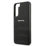 Carcasa Mercedes AMG Leather Debossed Lines compatibila cu Samsung Galaxy S22 Plus, Negru 7 - lerato.ro