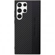 Carcasa Mercedes AMG Carbon Stripe Embossed compatibila cu Samsung Galaxy S23 Ultra, Negru