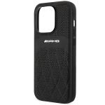 Carcasa Mercedes AMG Leather Curved Lines compatibila cu iPhone 14 Pro, Negru 7 - lerato.ro