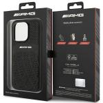 Carcasa Mercedes AMG Leather Curved Lines compatibila cu iPhone 14 Pro, Negru 9 - lerato.ro