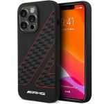 Carcasa Mercedes AMG Checkered Flag Pattern compatibila cu iPhone 14 Pro Max, Negru 6 - lerato.ro