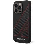 Carcasa Mercedes AMG Checkered Flag Pattern compatibila cu iPhone 14 Pro Max, Negru 3 - lerato.ro