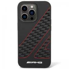 Carcasa Mercedes AMG Checkered Flag Pattern compatibila cu iPhone 14 Pro Max, Negru