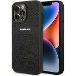Carcasa Mercedes AMG Leather Curved Lines compatibila cu iPhone 14 Pro Max, Negru 4 - lerato.ro