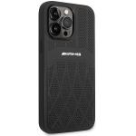 Carcasa Mercedes AMG Leather Curved Lines compatibila cu iPhone 14 Pro Max, Negru 5 - lerato.ro