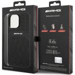 Carcasa Mercedes AMG Leather Curved Lines compatibila cu iPhone 14 Pro Max, Negru 9 - lerato.ro