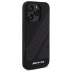 Carcasa Mercedes AMG Checkered Flag Pattern cu MagSafe compatibila cu iPhone 16 Pro, Negru 3 - lerato.ro