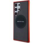 Carcasa AMG Transparent Bicolor cu MagSafe compatibila cu Samsung Galaxy S24 Ultra, Negru 3 - lerato.ro