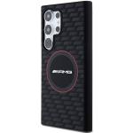 Carcasa Mercedes AMG Silicone Carbon Pattern cu MagSafe compatibila cu Samsung Galaxy S24 Ultra, Negru 3 - lerato.ro
