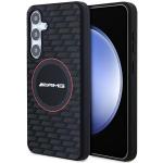 Carcasa Mercedes AMG Silicone Carbon Pattern cu MagSafe compatibila cu Samsung Galaxy S24 Plus, Negru 4 - lerato.ro