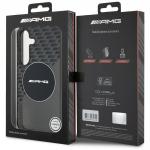 Carcasa AMG Transparent Rhombs cu MagSafe compatibila cu Samsung Galaxy S25, Negru 9 - lerato.ro