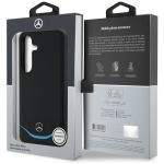 Carcasa Mercedes Leather Contrasted Blue Horizontal Curve cu MagSafe compatibila cu Samsung Galaxy S25, Negru 9 - lerato.ro
