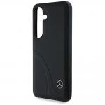 Carcasa Mercedes Leather Curved Stitches compatibila cu Samsung Galaxy S25, Negru 7 - lerato.ro
