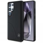 Carcasa Mercedes Leather Curved Stitches compatibila cu Samsung Galaxy S25 Ultra, Negru 4 - lerato.ro