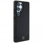 Carcasa Mercedes Leather Curved Stitches compatibila cu Samsung Galaxy S25 Ultra, Negru 5 - lerato.ro