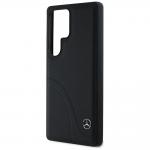 Carcasa Mercedes Leather Curved Stitches compatibila cu Samsung Galaxy S25 Ultra, Negru 7 - lerato.ro