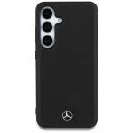 Carcasa Mercedes Leather Debossed Lines cu MagSafe compatibila cu Samsung Galaxy S25, Negru 2 - lerato.ro