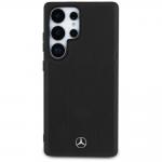 Carcasa Mercedes Leather Debossed Lines cu MagSafe compatibila cu Samsung Galaxy S25 Ultra, Negru 2 - lerato.ro