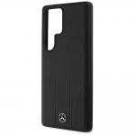 Carcasa Mercedes Leather Debossed Lines cu MagSafe compatibila cu Samsung Galaxy S25 Ultra, Negru 7 - lerato.ro