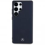 Carcasa Mercedes Leather Debossed Lines cu MagSafe compatibila cu Samsung Galaxy S25 Ultra, Albastru 2 - lerato.ro