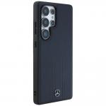 Carcasa Mercedes Leather Debossed Lines cu MagSafe compatibila cu Samsung Galaxy S25 Ultra, Albastru 5 - lerato.ro