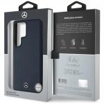 Carcasa Mercedes Leather Debossed Lines cu MagSafe compatibila cu Samsung Galaxy S25 Ultra, Albastru 9 - lerato.ro