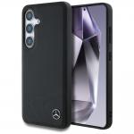 Carcasa Mercedes Leather Horizontal Debossed Curves cu MagSafe compatibila cu Samsung Galaxy S25, Negru 4 - lerato.ro