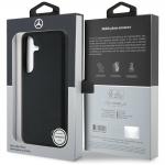 Carcasa Mercedes Leather Horizontal Debossed Curves cu MagSafe compatibila cu Samsung Galaxy S25, Negru 9 - lerato.ro