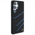 Carcasa Mercedes Silicone Contrasted Curves cu MagSafe compatibila cu Samsung Galaxy S25 Ultra, Negru 5 - lerato.ro