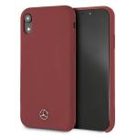 Carcasa Mercedes Silicone Line compatibila cu iPhone XR, Rosu 3 - lerato.ro