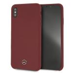 Carcasa Mercedes Silicone Line compatibila cu iPhone XS Max, Rosu 3 - lerato.ro