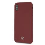 Carcasa Mercedes Silicone Line compatibila cu iPhone XS Max, Rosu 2 - lerato.ro