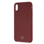 Carcasa Mercedes Silicone Line compatibila cu iPhone XS Max, Rosu 4 - lerato.ro