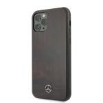 Carcasa Mercedes Wood Line Rosewood compatibila cu iPhone 11 Pro, Maro 2 - lerato.ro
