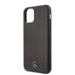 Carcasa Mercedes Wood Line Rosewood compatibila cu iPhone 11 Pro, Maro 4 - lerato.ro