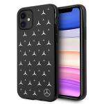 Carcasa Mercedes Silver Stars Pattern compatibila cu iPhone 11 / XR, Negru 3 - lerato.ro