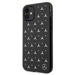 Carcasa Mercedes Silver Stars Pattern compatibila cu iPhone 11 / XR, Negru 2 - lerato.ro