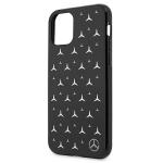 Carcasa Mercedes Silver Stars Pattern compatibila cu iPhone 11 / XR, Negru 4 - lerato.ro