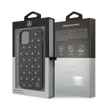 Carcasa Mercedes Silver Stars Pattern compatibila cu iPhone 11 / XR, Negru 8 - lerato.ro