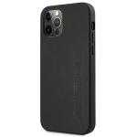 Carcasa Mercedes AMG Leather Hot Stamped compatibila cu iPhone 12 Pro Max, Negru 3 - lerato.ro