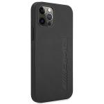 Carcasa Mercedes AMG Leather Hot Stamped compatibila cu iPhone 12 Pro Max, Negru 5 - lerato.ro